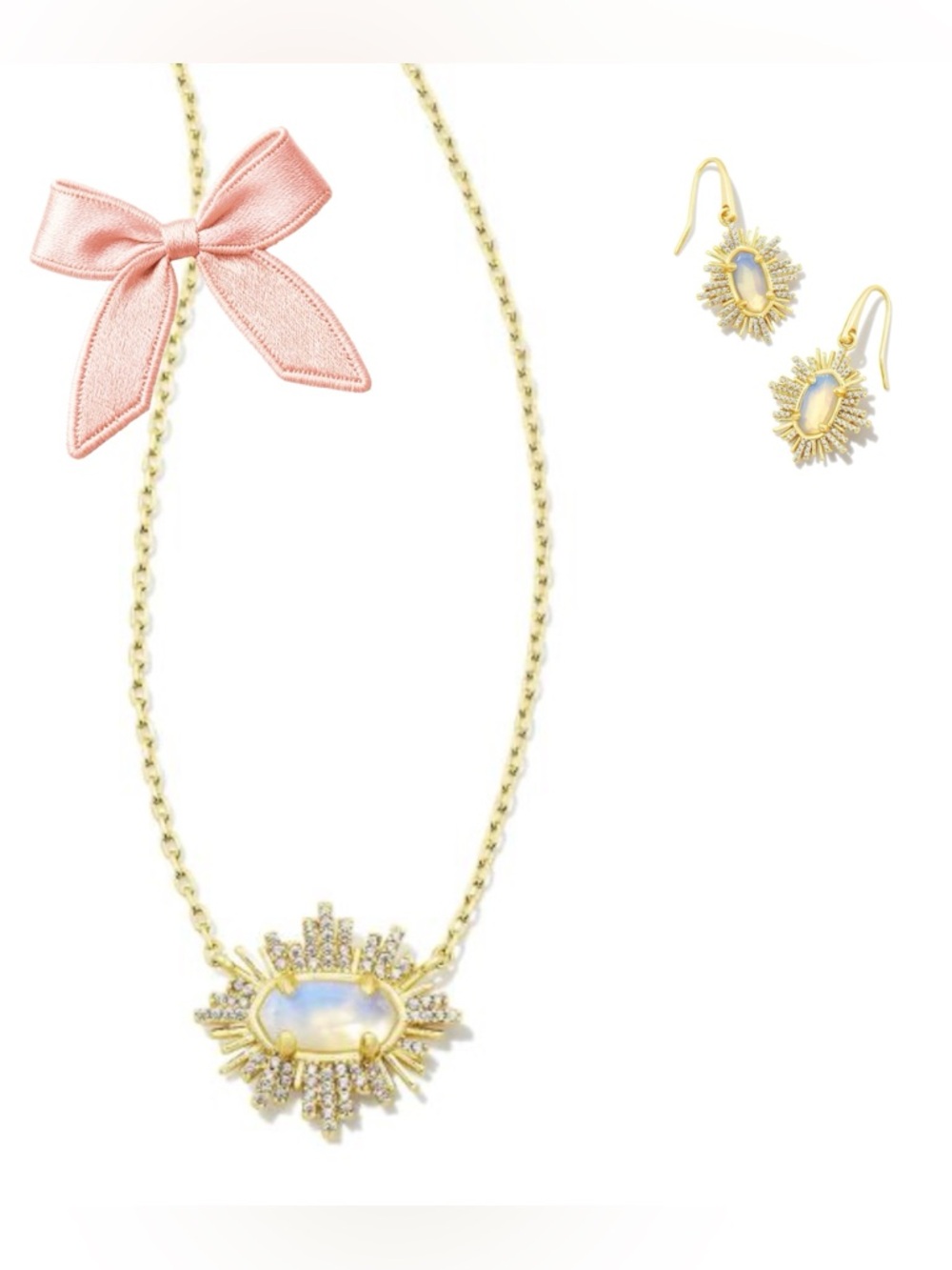 Kendra Scott Set Grayson
Sunburst Frame in
Iridescent Opalite Illusion